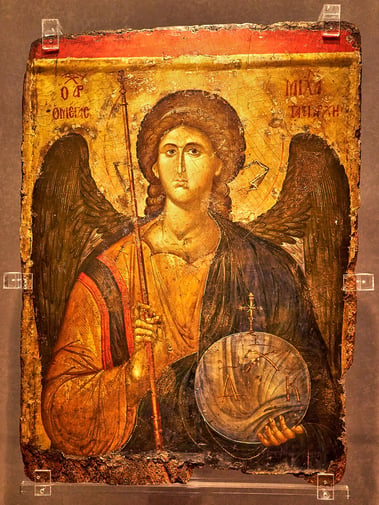 Icon with the Archangel Michael | Purposeful Universe